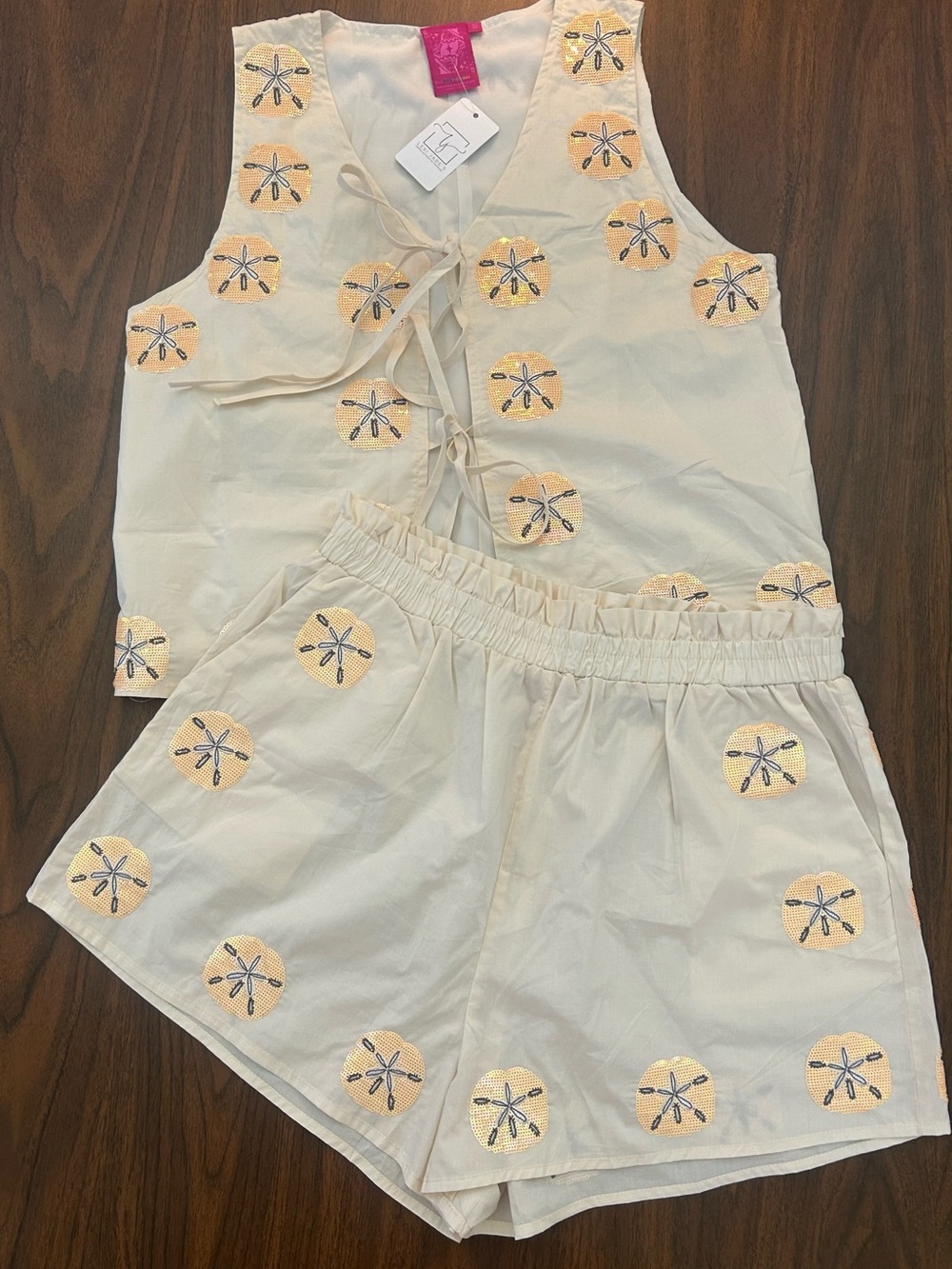 Queen of Sparkles Sand Dollar Two-Piece Set